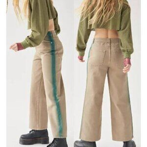 BDG  Women's High Rise Wide Leg‎ Jeans Brown Cotton Relaxed Fit